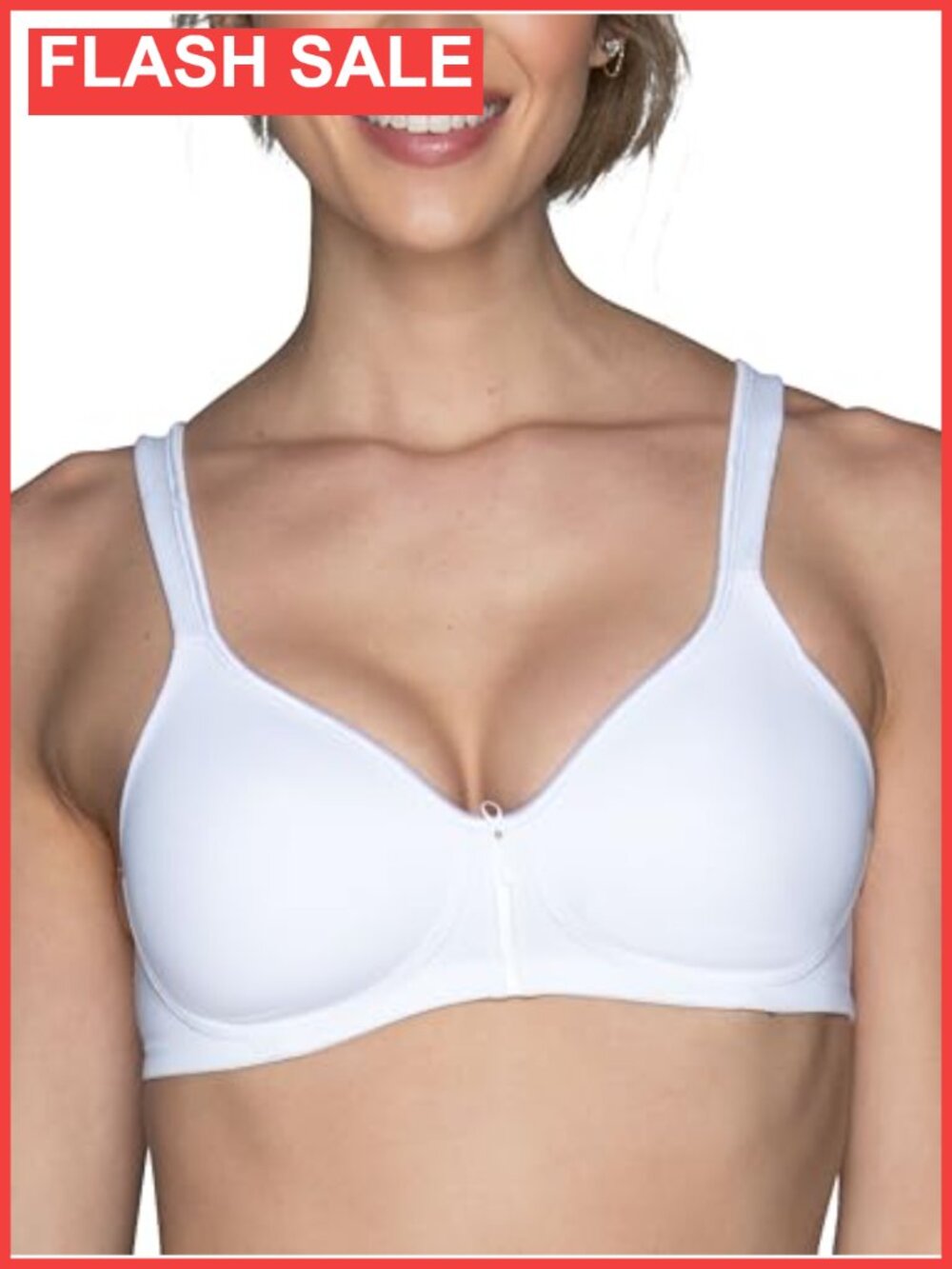 Vanity Fair Full Coverage Wirefree Bra Convertible Straps